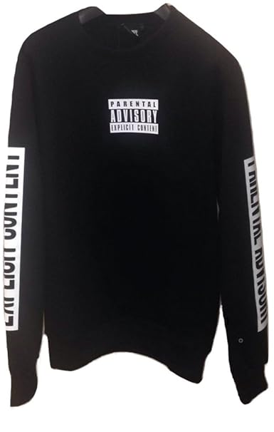 felpa parental advisory bambino