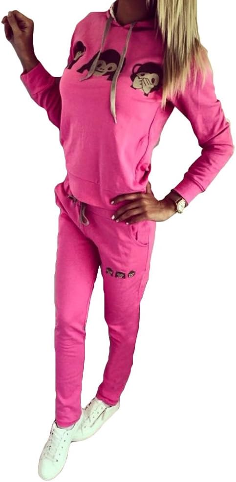 Kootk Women Leisure Suits Sportswear Womens Tracksuit Set Jogging Sport Outdoor Gym Casual Clothing Set 2 Piece Plus Size Long Sleeve Sweatshirt + Pants S - 5XL