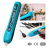allsun Christmas Light Tester Non Contact Voltage Tester Light Bulb&Fuse Detector 12-600 V AC Voltage Detector Christmas Light Fuse Checker Light Repairing Tool, Blue