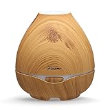 Oil Diffuser Essential Oils, Paxamo 300ml Natural Oil Diffusing Ultrasonic Aroma Diffuser Air Humidifier for Home, Office, Spa, Gym