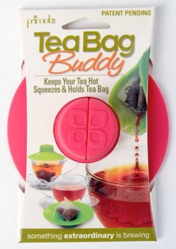 Epoca Silicone Tea Bag Buddy and Cup Cover Lid, 3-Pack, Colors Vary by Epoca