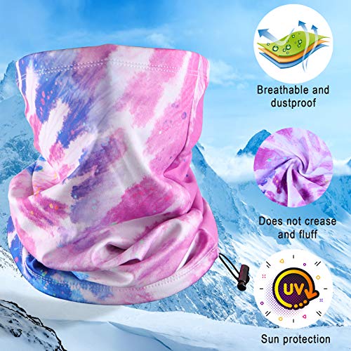 2 Pack Winter Face Mask Neck Gaiter,Cold Weather Breathable Washable Neck Warmer Scarf Balaclava for Running, Skiing,Cycling Motorcycle Riding Other Outdoor Sports,Mens or Womens Unisex Black