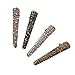 4 Gold Tone Rhinestone Crystal Pearl Beak Duckbill Alligator Clip Pin Hair Accessories Women Girls