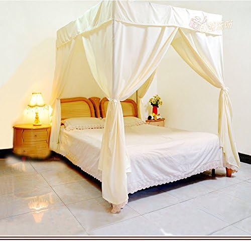 KQCNIFVNKLM Air conditioning bed curtain home wind dust shading solid color mosquito net cover privacy mosquito net canopy for bed-purple Twinch2