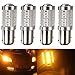 KATUR 4pcs 1157 BAY15D 5630 33-SMD Amber 900 Lumens Super Bright LED Turn Tail Brake Stop Signal Light Lamp Bulb 12V 3.6W