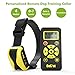Colpet Dog Traing Collar - Colpet 800yard Rechargeable and Waterproof Remote Dog Shock Collar with Beep, Vibration and Shock Electronic Collar, Yellow/Blue (Yellow)