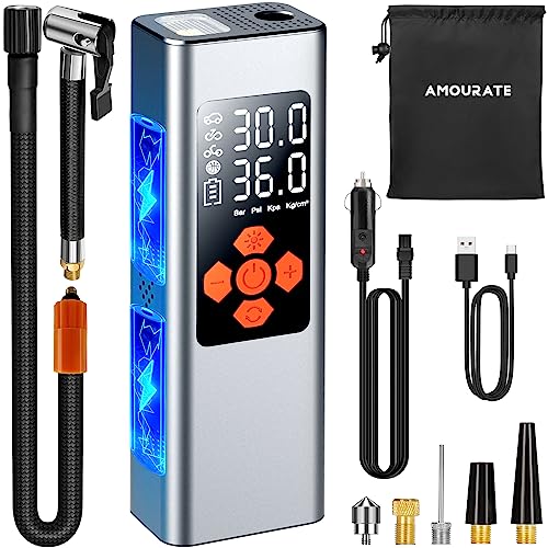 Woowind LP1 Portable Tire Inflator - 150PSI Air Compressor With Digital Gauge & LED Light