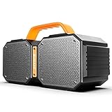 Bluetooth Speakers, Portable Bluetooth Speakers 5.0, 40W Super Power, Rich Woofer, Stereo Loud. Suitable for Family Gatherings and Outdoor Travel. (Black)