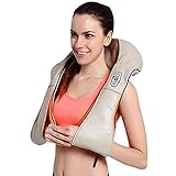 ETTG Shiatsu Kneading Neck Massager Shoulder Back Massager Waist Body Massager Wrap Heat Therapy RC For the Relaxation of Muscle Pain and Tightness