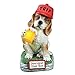 Collections TGIF Funny Dog Garden Statue Outdoor Decoration with Solar Lighted Beer Mug