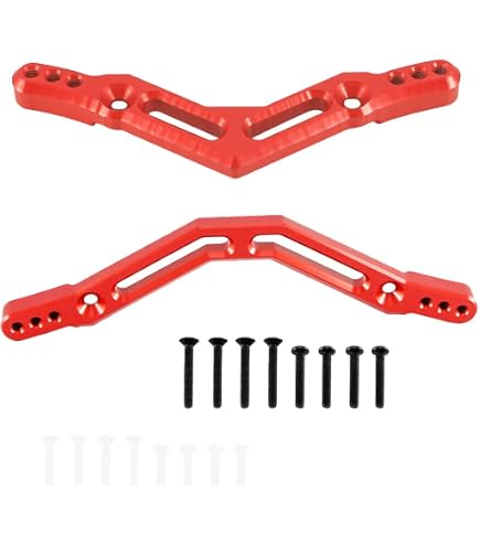 Supporto Sospensione Anteriore In Alluminio Rosso Per Auto RC Arrma – Crimine, Infrazione, Kraton, Mojave, Typhon (AR330378 AR330379)