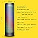 D.M.LIFE Portable Wireless Bluetooth Speaker with 6 Pulse Colorful LED Light Modes Black