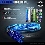 New Tonic Washable Lounge Style Hookah Hose Blue