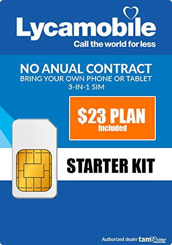 Lycamobile Preloaded Sim Card with $23 Plan Service Plan with Unlimited talk text and Data Lycamobile Preloaded Sim Card with $23 Plan Service Plan with Unlimited talk text and Data