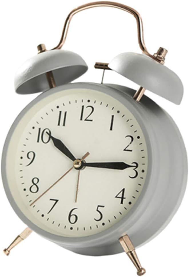 Nostalgie Wecker Twin Bell Wecker Batteriebetrieben Klassischer Metall