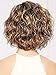 ELIM Short Blonde Wigs for White Women Curly Wavy Synthetic Female Hair Wig Full Wigs with Wig Cap Z118