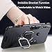 for Samsung Galaxy A80 / A90 Case,Hybrid Heavy Duty Shockproof Armor Dual Layer Protection Defender Back Case Cover for Samsung Galaxy A80 /A90 Tempered Glass Screen Protector (Black)