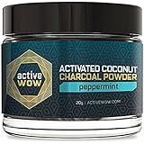 Active Wow Teeth Whitening Charcoal Powder Peppermint