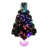 Firlar 45cm / 18in Mini Colorful LED Lighting Christmas Tree with Stand Home Cafe Resteraunt Decoration