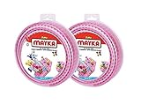 Mayka Toy Block Tape - 4 Stud - Pink - 6 Feet - 2 Pack (Compatible with Lego)