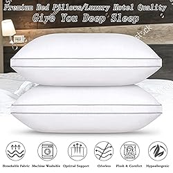 HIMOON Bed Pillows 2 Pack - Queen Size Set of 2