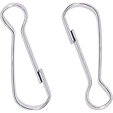 Mini Skater 0.59Inches Mini Metal Spring Hooks, Tiny Stainless Steel Lanyards Snap Clip Hooks, Keyring Accessory for Purse,Curtains,Jewelry Ring Craft and ID Card Key Chain Clip Parts(100Pcs)