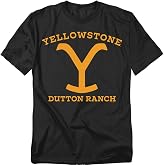 Popfunk Yellowstone Dutton Ranch Large Y Logo Unisex Adult T Shirt