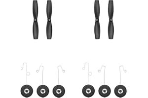 HAWK'S Work Propellers & Wheels for RC Plane 822P (2 Pairs)