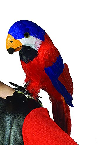 Feathered Red Parrot Macaw Pirate Costume Shoulder Prop