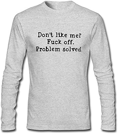 Heppl Look Fuck Off Long Sleeve T Shirts Mens Clothes Tee