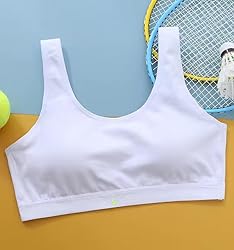 Herepai Big Girls' Sports Bra with Breathable Pads