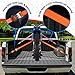 FORTEM Ratchet Tie Down Straps, Heavy Duty, 4X 15ft Securing Straps, 4X Soft Loops 4500lb Break Strength, Rubber Coated Metal Handles, Metal Hooks, Carrying Case