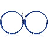 Yunnergo 2Pcs 20FT Marine Throttle Shift Control Cable 33C Blue | 6 Meter, Compatible with Marine Outboard Engine Control Box