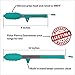 Premium Silicone Kitchen Tongs 2-Pack (9-Inch & 12-Inch) with Built in Counter Stands in Teal by Polar Pantry
