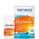 Genexa Multi-Symptom Cold Relief: Certified Organic, Physician Formulated, Natural, Non-GMO Verified, Homeopathic Cold Medicine for Adults. Treats Cough, Congestion, Sore Throat, Runny Nose & More