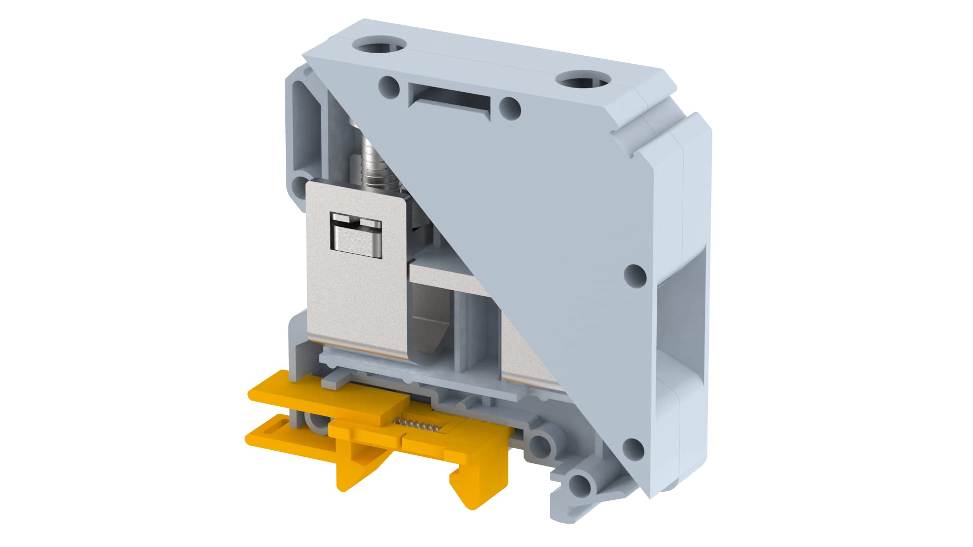 Elmex Feed Through Terminal Block 50mm Blue Pack of 10