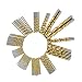 DRILLFORCE, 99PCS,HSS Titanium Coated Twist Drill Bits Set,1/16"-3/8",Metal drill, ideal for drilling on mild steel, copper, Aluminum, Zinc alloy etc. primary