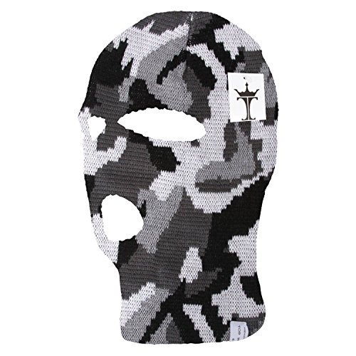 TopHeadwear 3-Hole Ski Face Mask Balaclava, City Camouflage