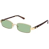 VANLINKER Retro Rectangle Polarized Sunglasses for Women Men Small 90s Vintage Trendy Slim Narrow Rectangular Frame VL9684