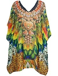 Womens Caftan Digital Printed Kimono Kaftan Dress One Size
