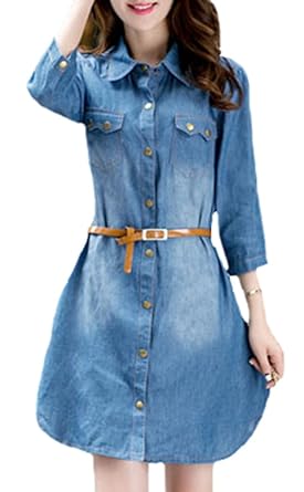 amazon plus size denim dresses