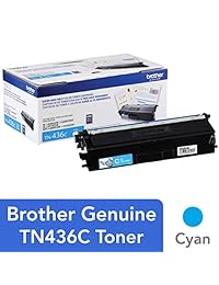 Brother Impresora tn436 C Super High Yield Toner- Retail Packaging, Cyan