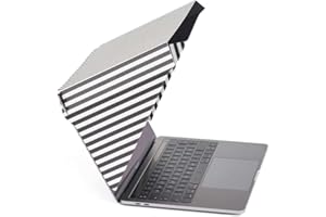 PHILBERT DANISH DESIGN Philbert Design - 4 in 1 Laptop Screen Shade Slim Hood : Sun Shade | Privacy | Heat Protection | Contrast Enhancement. 12”/13”/14” Laptops - Universal. Lightweight, Simple. Patent D790551 - Striped