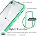 Pofesun Clear Case for iPhone 8 /iPhone 7, Transparent Shock-Absorption Hybrid Bumper Case, Anti-Scratch Back Cover with Colorful TPE Frame Compatible with iPhone 7/8 (4.7