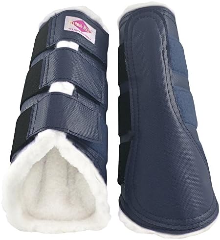 Pelham Ascot Premium Equine Dressage Boots Durable & Comfortable Apollo Dressage Sport Horse Leg Wraps, Maximum Protection & Comfort, Horse Boots Washable Design, Fleece Lining