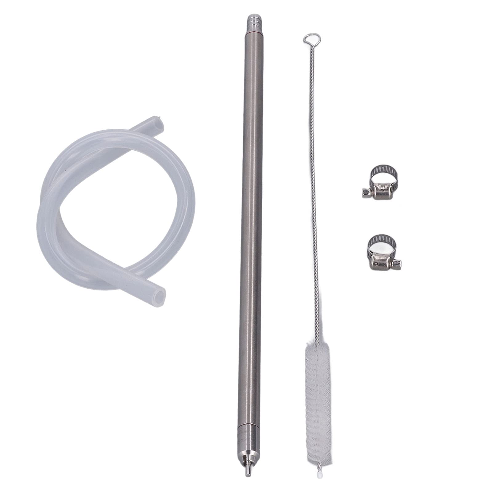 Bottling Stick Wand, 35.2cm Length Wine Bottle Filler Wand Stainless Steel Spring Loaded Beer Bottle Filler for Bar Home Brewing