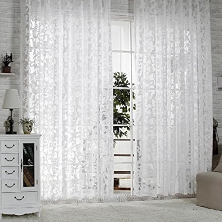 R.LANG Gardinen Wohnzimmer mit Kräuselband Oben Vorhang Weiß HxB 245x300 cm