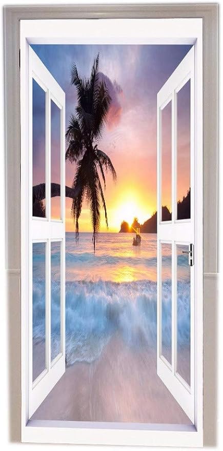 3d Plage Soleil Autocollant Mural Decalcomanie Art Decor Vinyle