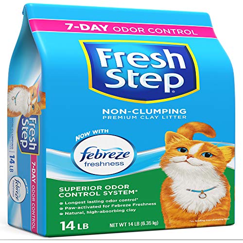 Fresh Step NonClumping Premium Scented Cat Litter with Febreze