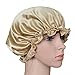 100% Mulberry Silk Night Sleep Cap Lace Bonnet Hat